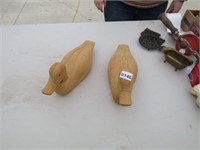 2 Wooden Ducks Made in Canada