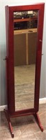 JEWELRY ARMOIRE WITH MIRROR