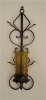 Metal wall sconce