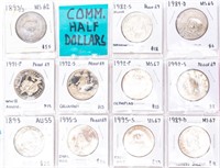 Coin 11 United States Commemorative Half Dollars