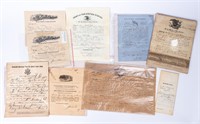 War Documents from the 1800's