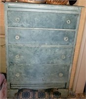 Blue 4 Drawer Chest of Drawers