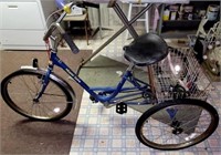 Vintage Miami Sun Tricycle with Basket