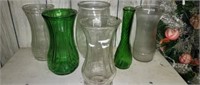 Estate Lot of 6 Misc Decorative Glass Vases