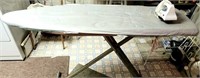 Large Foldable Ironing Board & Proctor Silex Iron
