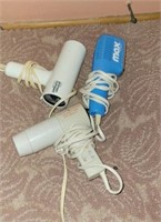 Lot of 3 hair dryers