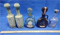 5 Old Fitzgerald Whiskey Decanters