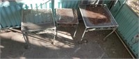 Set of 3 iron small tables