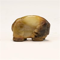 Ming Yellow Jade Elephant Pendant