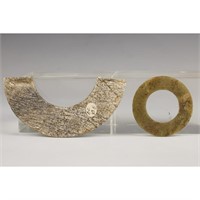 Two Archaic Jade Ornaments