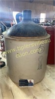 5 gallon blue ribbon stoneware jug