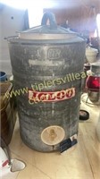 Vintage galvanized water cooler