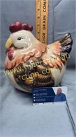 Decorative pottery style chicken