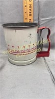 Vintage tulip flour sifter