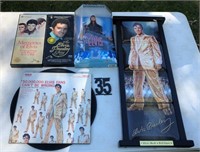 Elvis Items - Pictures, Doll, 8-Track Set, Plates