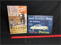 2 Signs - Pontiac & Garage