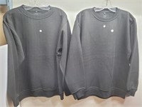 NEW 2 Mens Size M Black Sweat Shirts