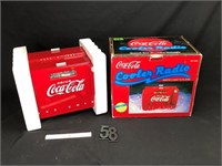 Coca Cola Cooler Radio/Cassette Player-NIB