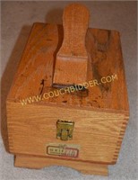Shoe Polishing Supplies and Wood Box