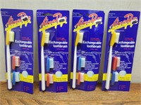 NEW 3 Packs 3 Head per Pack Exchangable Toothbrush