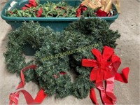 Lot of Christmas Wreaths and decor