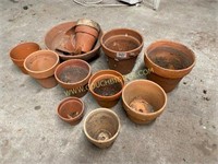 Assorted Clay Flower Pots