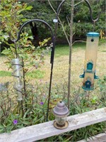 sheppards hook with bird feeder
