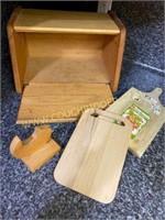 bread box & cutting boards