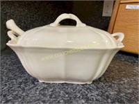soup tureen with ladle