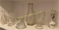 assorted glassware