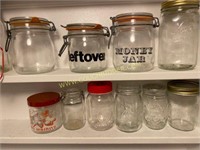 assorted jars
