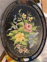 beautiful painted serving tray
