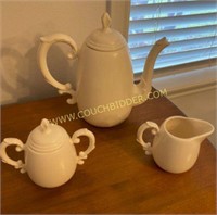 handmade pitcher/ sugar/creamer