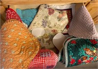 assorted drawer of placemats