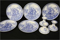 Spode Blue Room Collection Christmas Plates & Cand