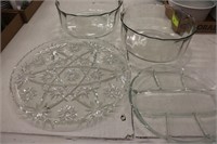 Pressed Glass & bowls