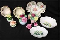 Bone China Floral Bouquets & Dishes