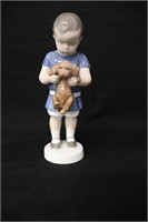 Boy with Puppy Figurine