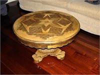 Round Table - Americana-Hand Made- Carved