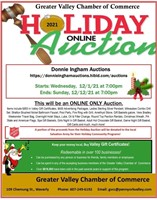 THANK YOU FOR JOINING OUR ONLINE HOLIDAY AUCTION