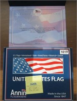 US Flag flown over the PA Capitol