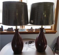 Pair of Lamps 30"h