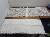 NEW 4 White Lace Table Runners 15inWx49inL