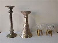 4 Candle Holders-1 is solid brass
