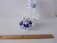 GIBSON Glass Candle Holder Paperweight