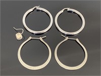 Loop Earrings (1 Pair Marked 14k).