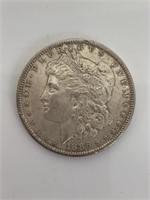 1886 Morgan Silver Dollar.