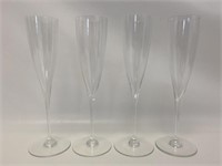 Baccarat Crystal Champagne Flute Set.