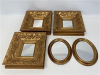 Gold Gilt Decorative Mirrors.