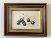 Signed H. Libhart Grape Art.